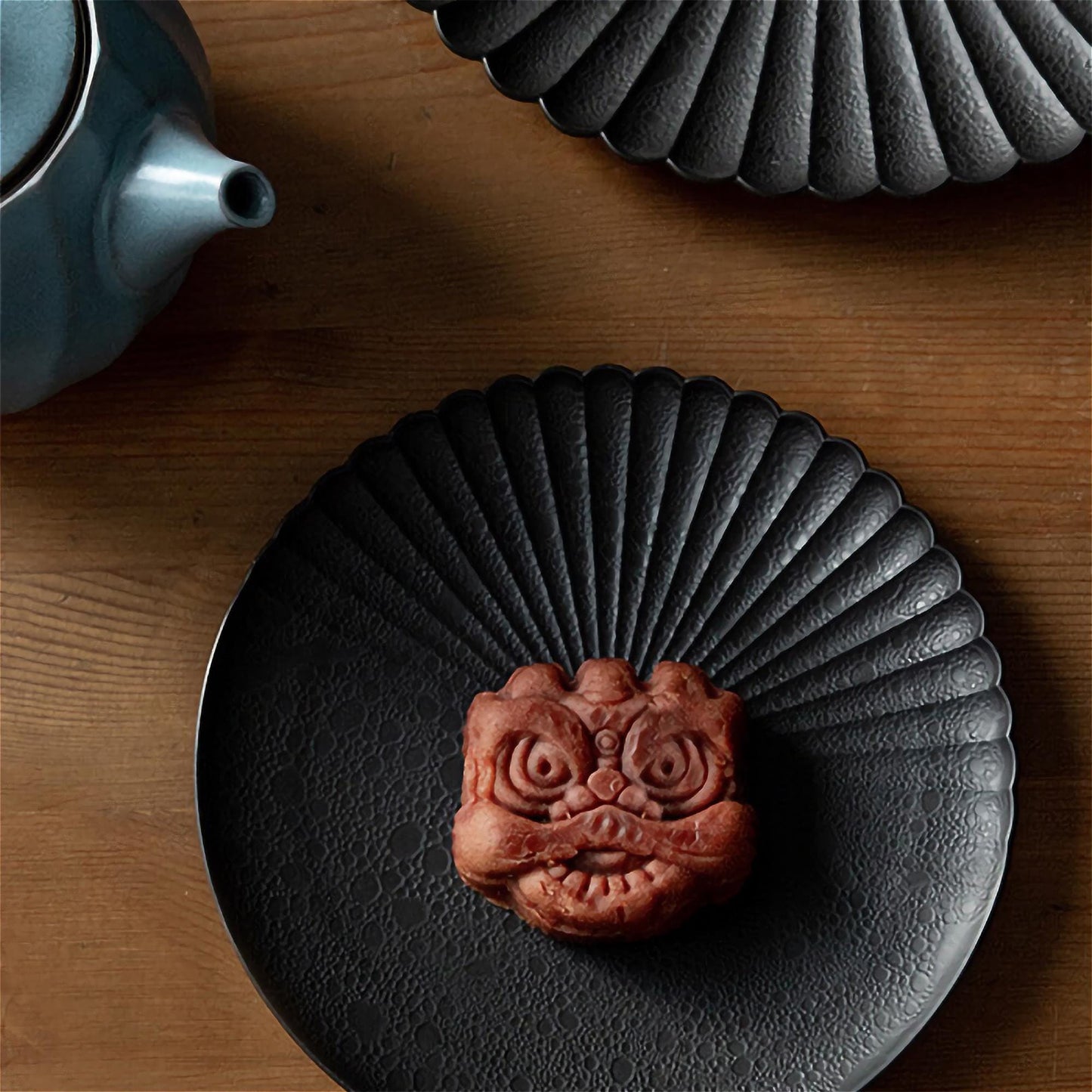 Ocean Bubble Handmade Plate Set - Black