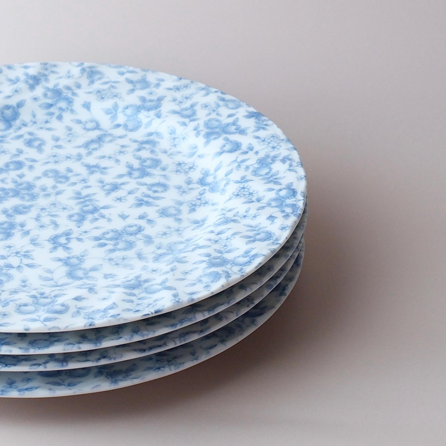 Handmade Vintage Plate - Blue Rose