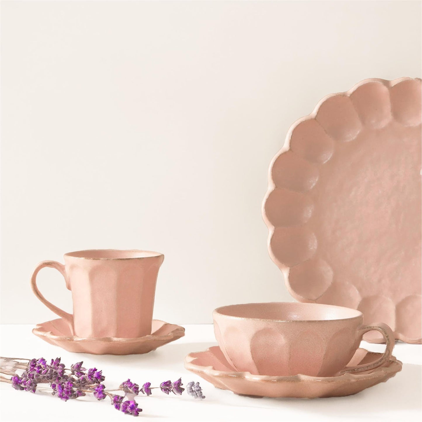 Kaneko Kohyo Rinka Handmade Plate - Pink