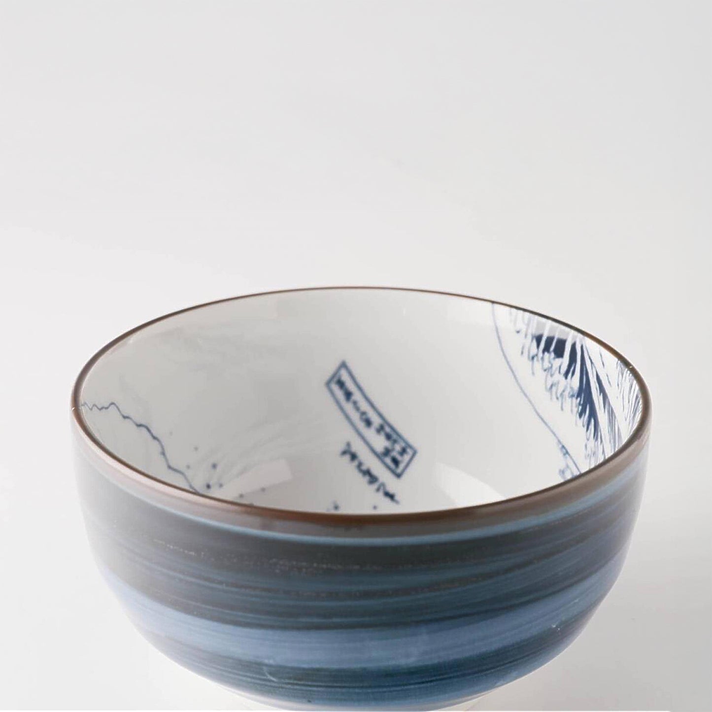 The Great Wave Mino Ware Porcelain Bowl - Small 4.9 in