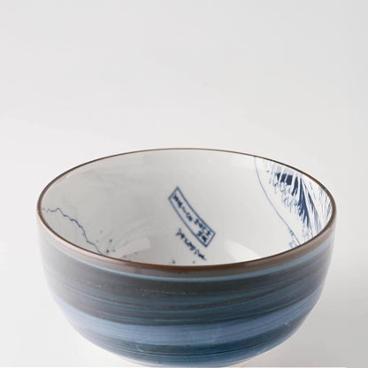 The Great Wave Mino Ware Porcelain Bowl - Small 4.9 in