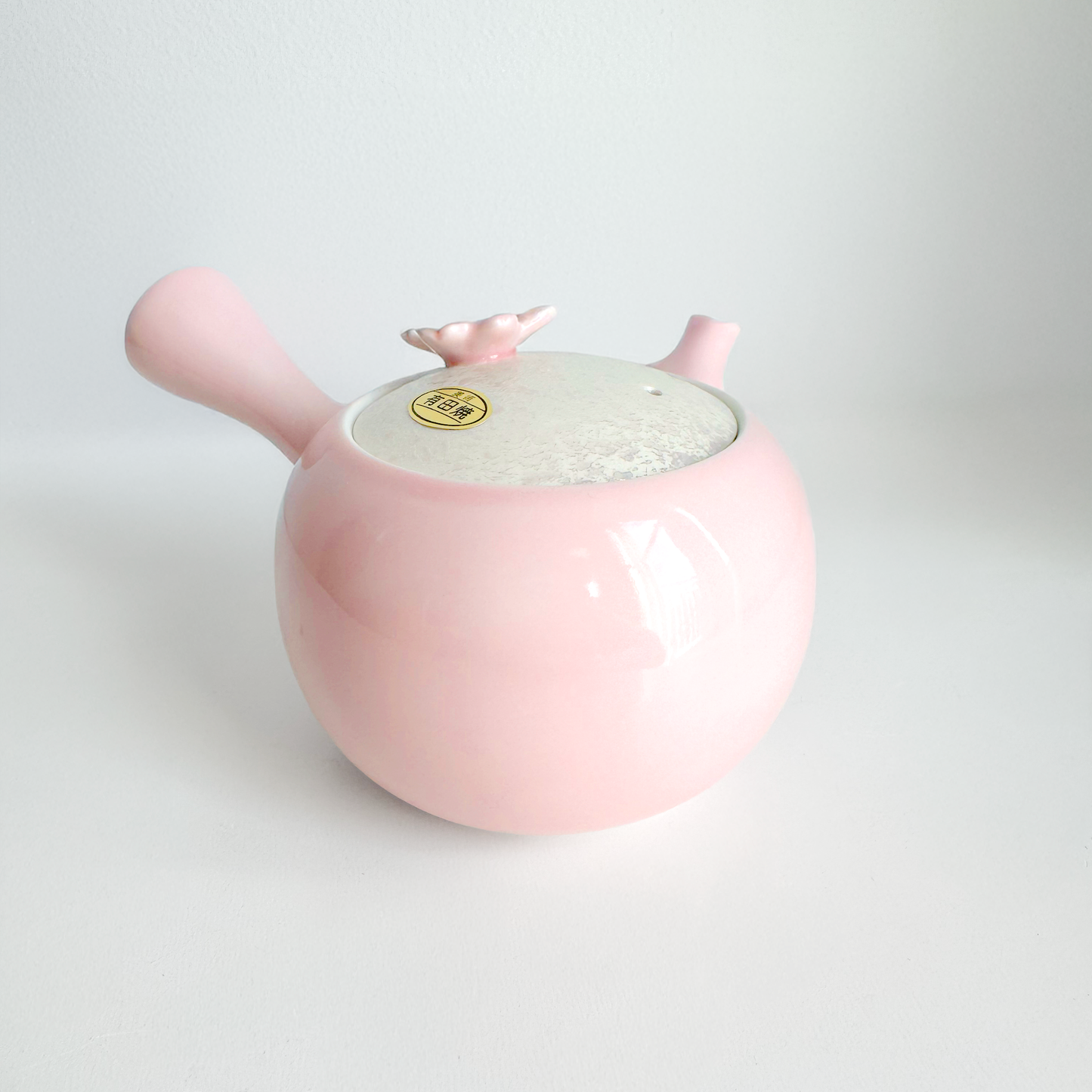 Cherry Blossom Handmade Teapot and Cup Set -  Pink