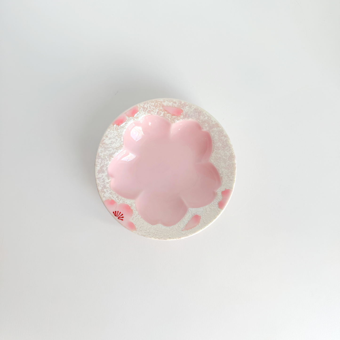 Cherry Blossom Handmade Teapot and Cup Set -  Pink