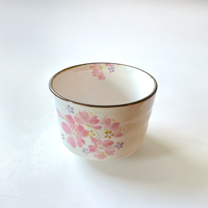 Handmade Matcha Bowl Set with Whisk & Scoop - Cherry Blossom