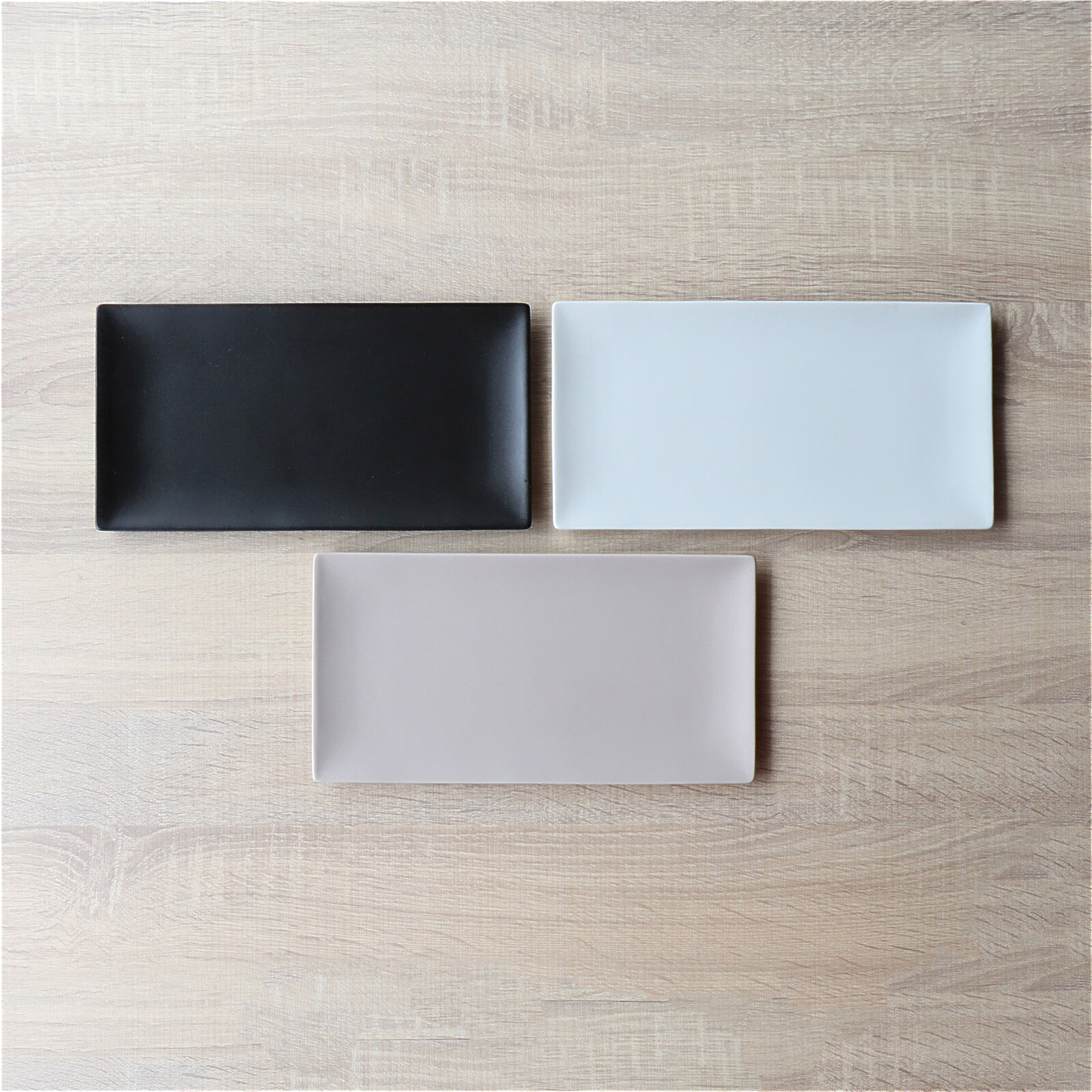 Matte Hasami Ware Handmade Rectangle Plate