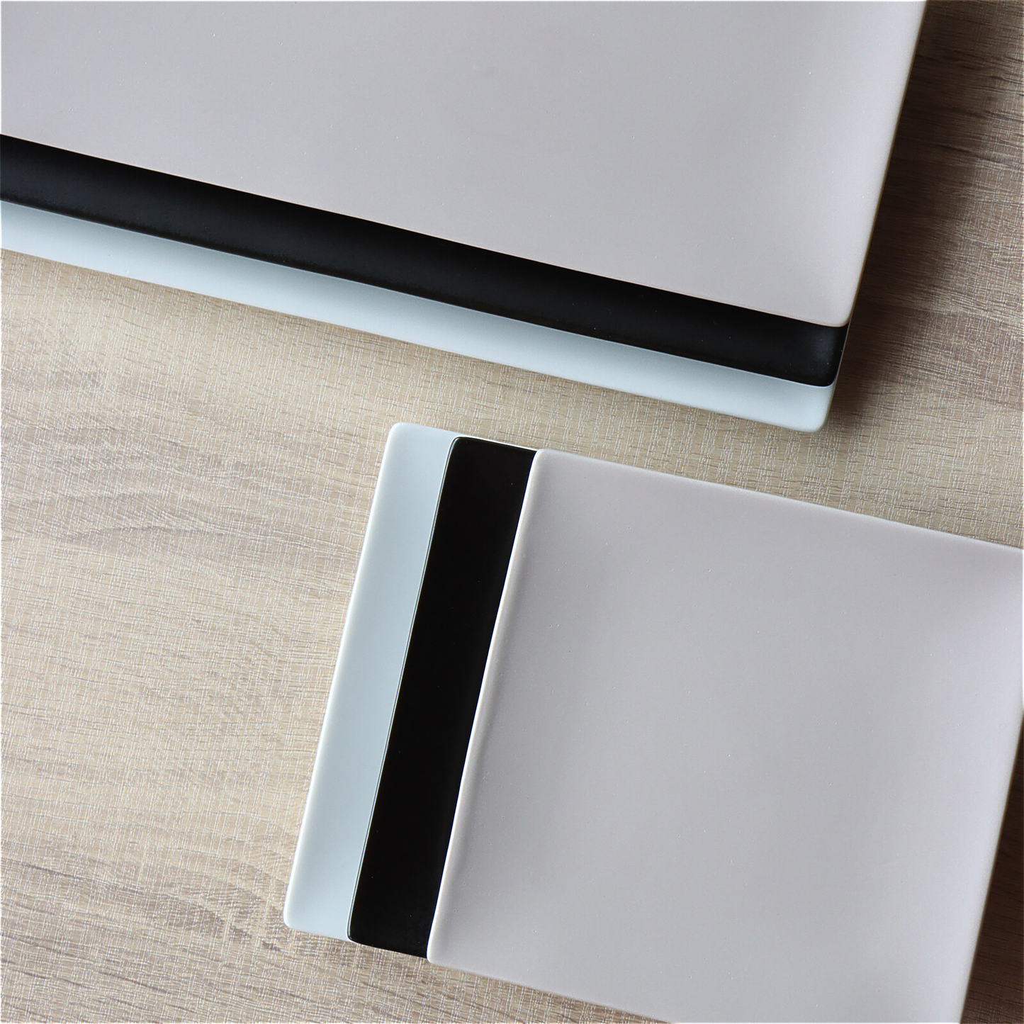 Matte Hasami Ware Handmade Rectangle Plate