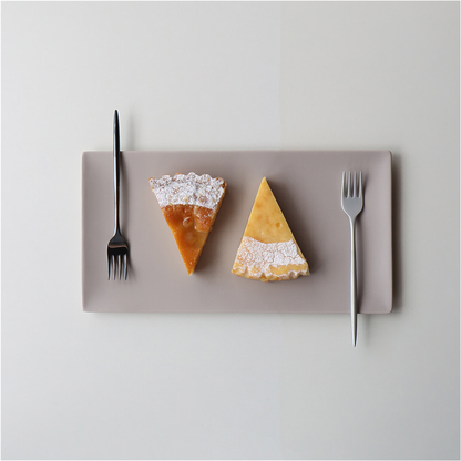 Matte Hasami Ware Handmade Rectangle Plate