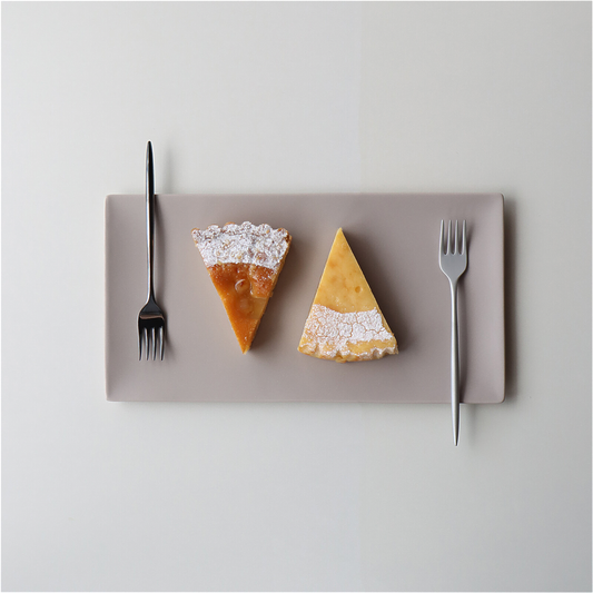 Matte Hasami Ware Handmade Rectangle Plate