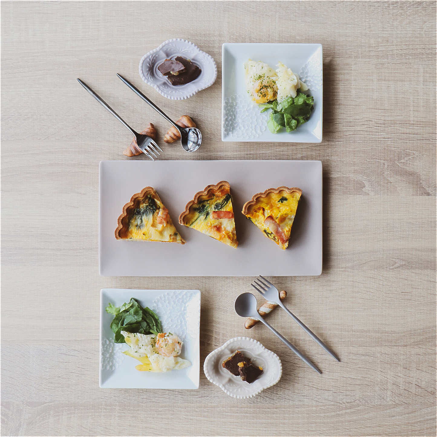 Matte Hasami Ware Handmade Rectangle Plate