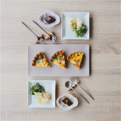 Matte Hasami Ware Handmade Rectangle Plate