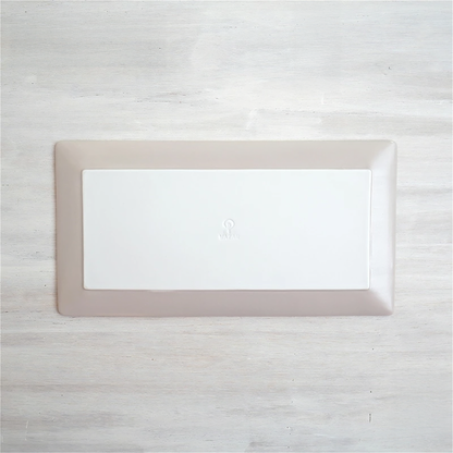 Matte Hasami Ware Handmade Rectangle Plate