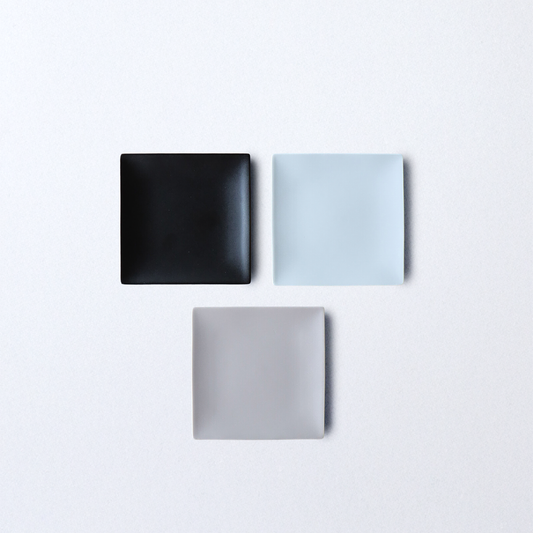 Matte Hasami Ware Handmade Square Plate