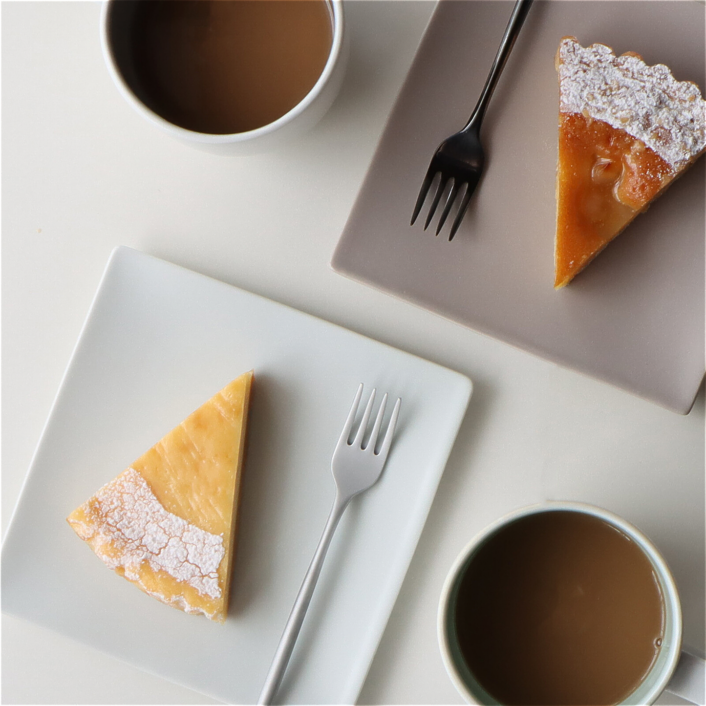 Matte Hasami Ware Handmade Square Plate