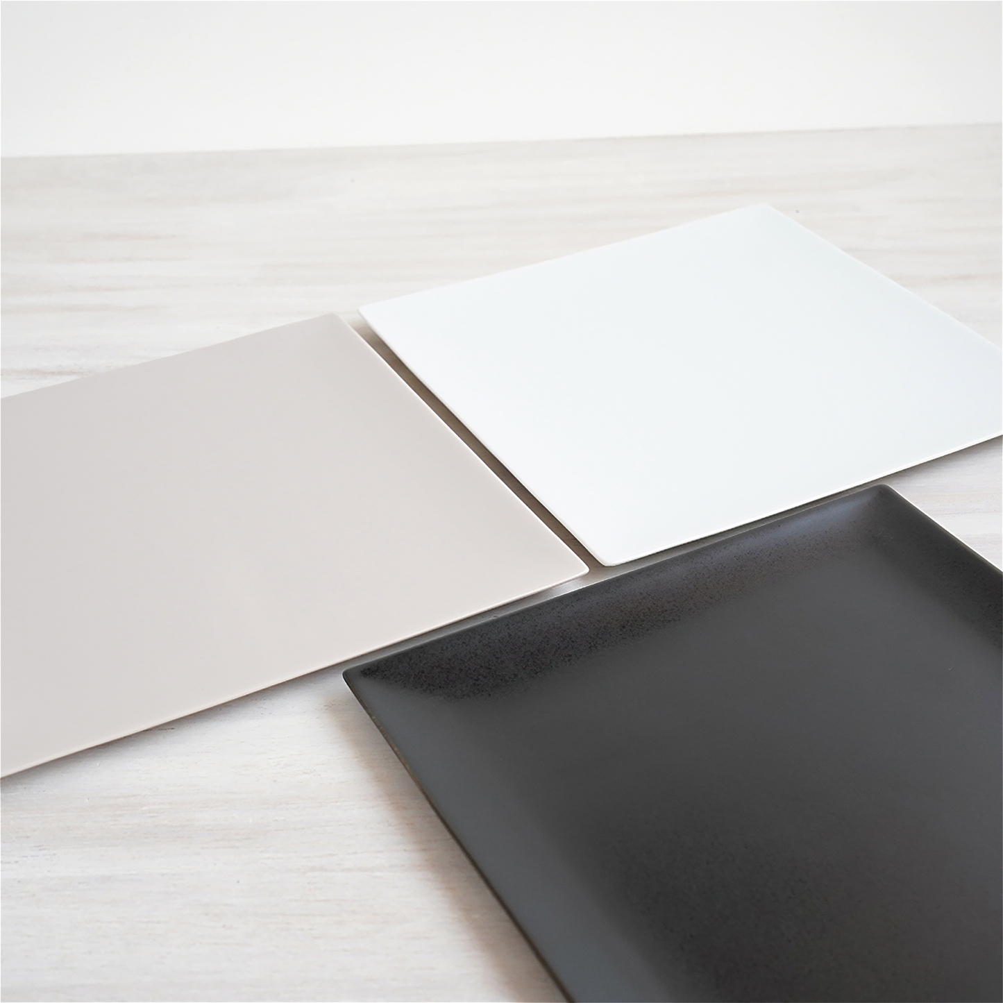 Matte Hasami Ware Handmade Square Plate