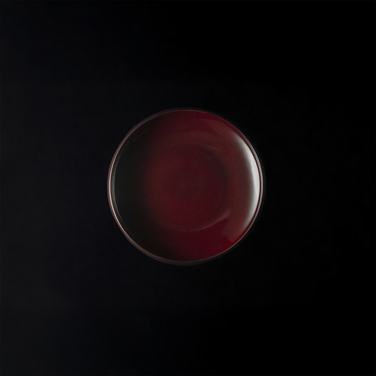 Tsudoi Iron Maroon Serving Bowl by Rina Ono