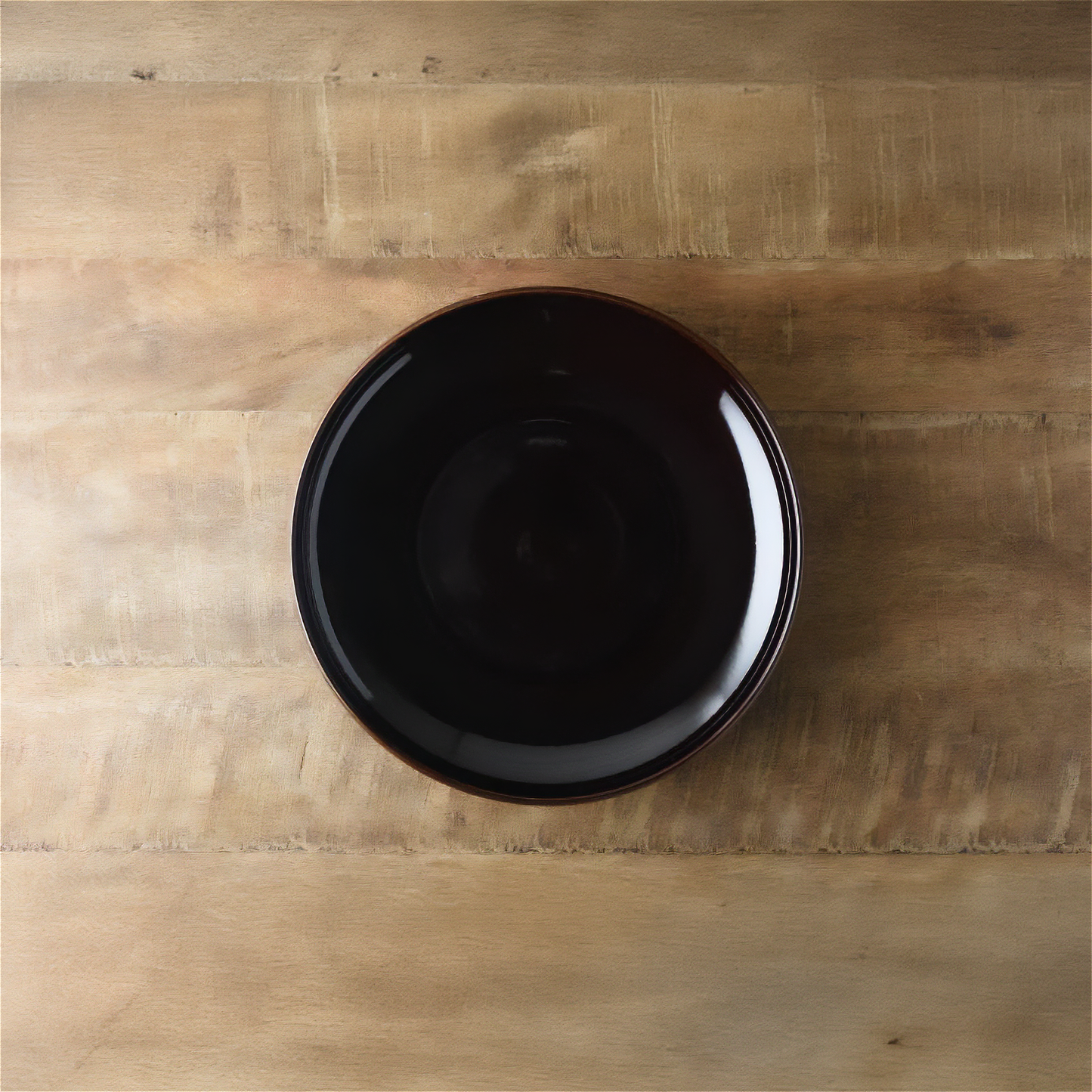 Tsudoi Iron Maroon Serving Bowl by Rina Ono