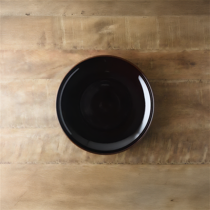 Tsudoi Iron Maroon Serving Bowl by Rina Ono