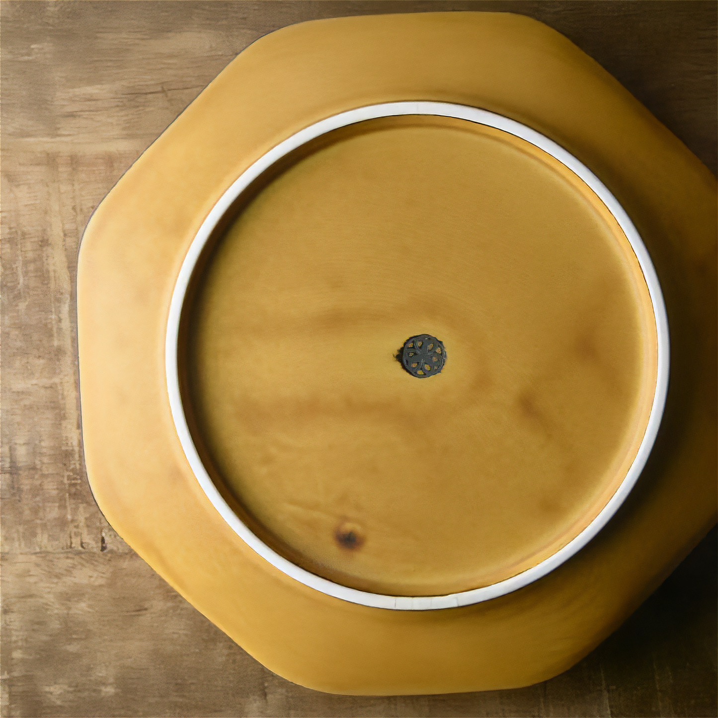 Tsudoi Octagon Mustard Serving Bowl by Rina Ono