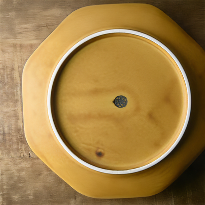 Tsudoi Octagon Mustard Serving Bowl by Rina Ono