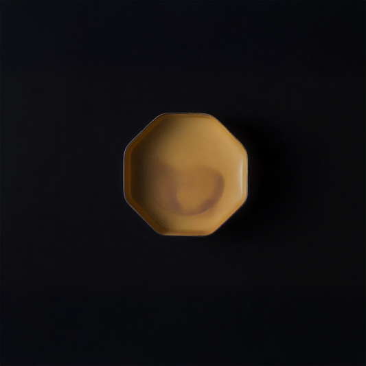 Tsudoi Octagon Mustard Serving Bowl by Rina Ono
