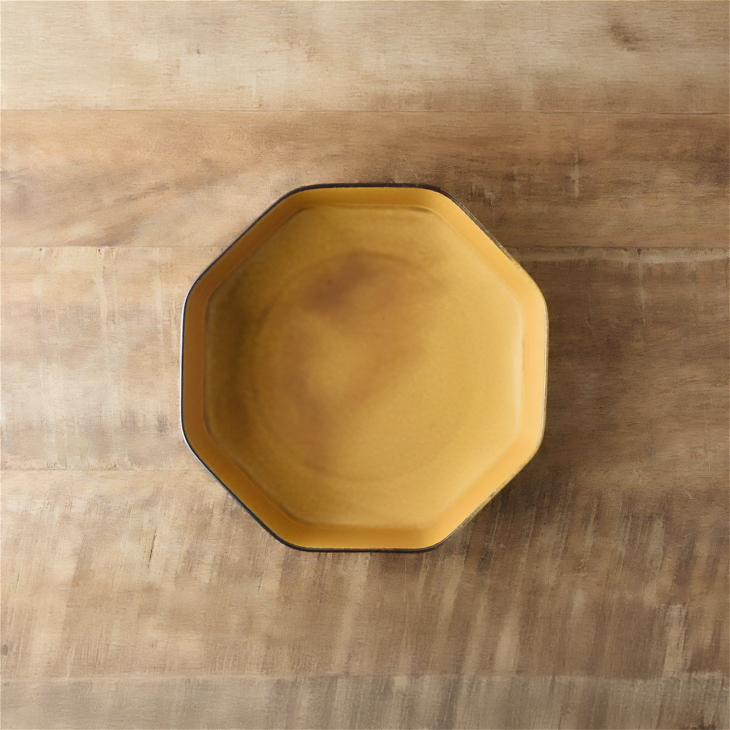 Tsudoi Octagon Mustard Serving Bowl by Rina Ono