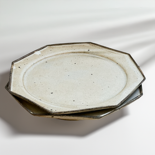 Kohiki Handmade Octagonal Plate by Takashi Sogo - [Limited Qty]