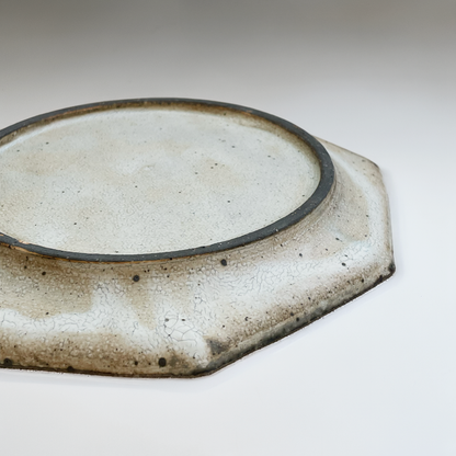 Kohiki Handmade Octagonal Plate by Takashi Sogo - [Limited Qty]