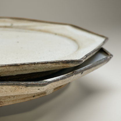 Kohiki Handmade Octagonal Plate by Takashi Sogo - [Limited Qty]