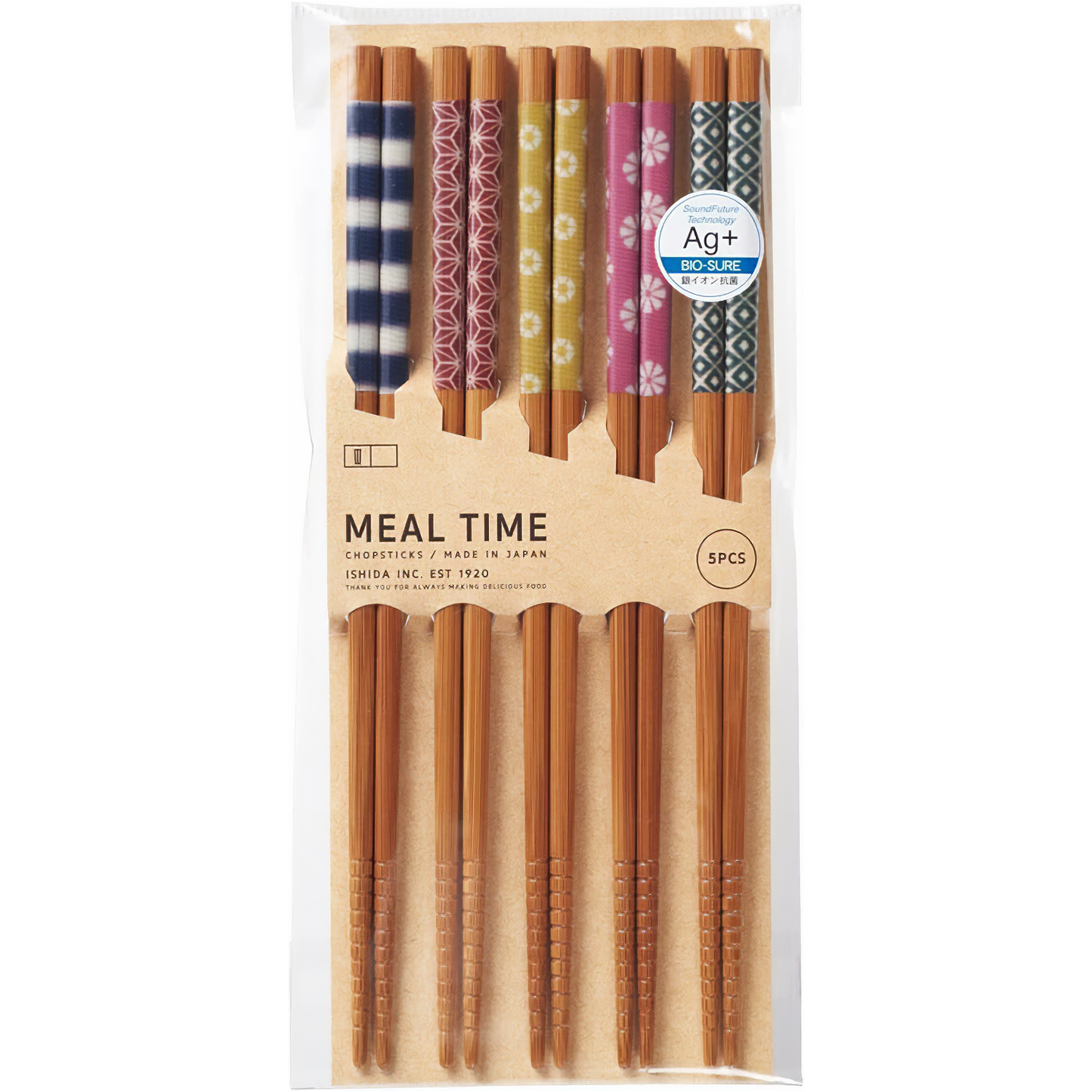 ISHIDA 5-Pair Chopsticks Set