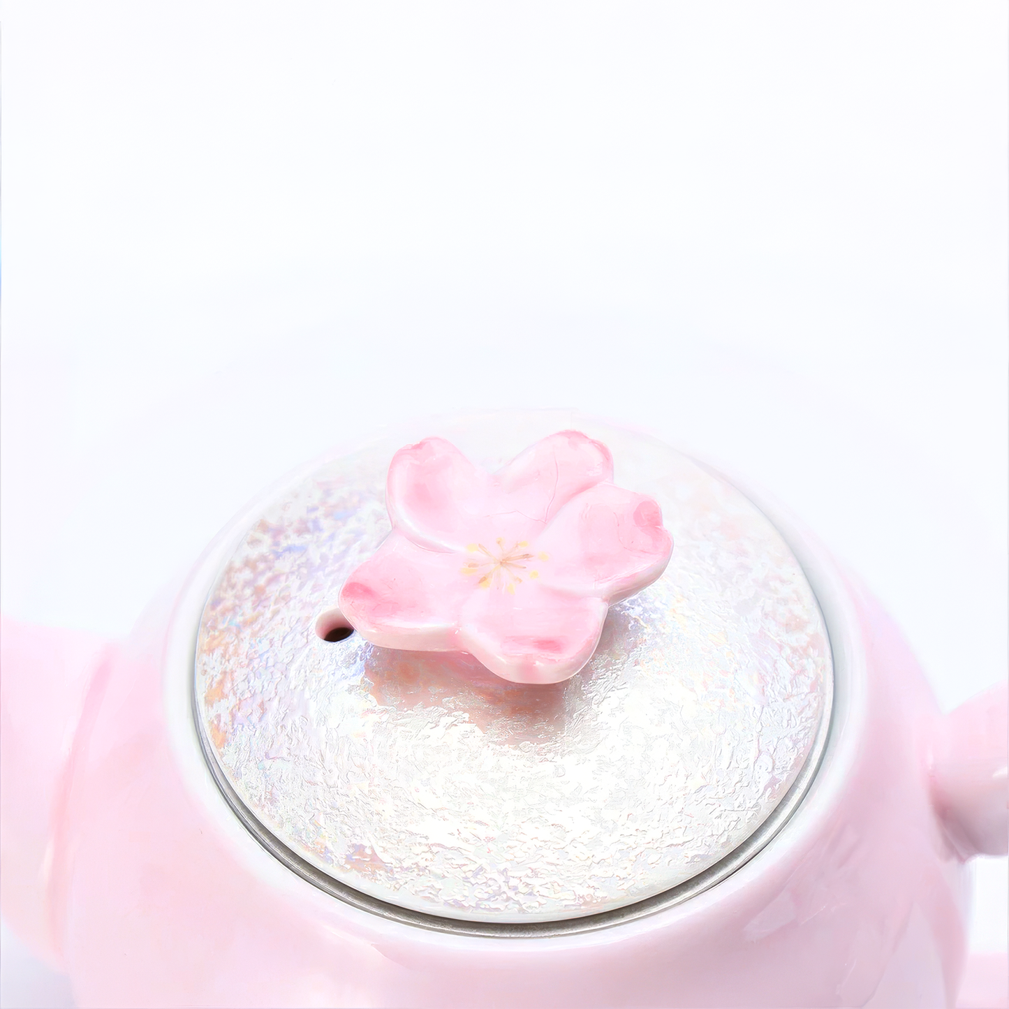 Cherry Blossom Handmade Western Teapot - Pink - ZenwareCrafts