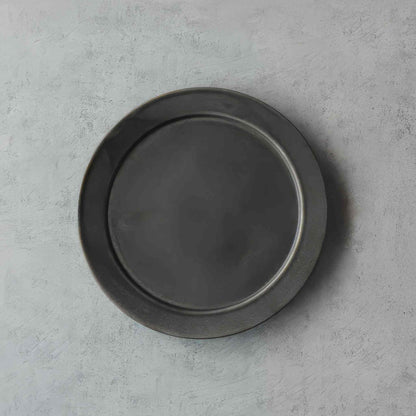 B&W Sabi Handmade Mug with Saucer - Black/White