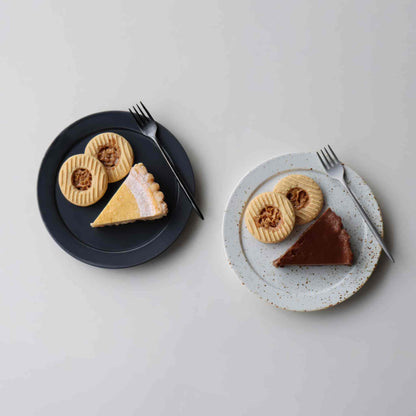 B&W Sabi Handmade Mug with Saucer - Black/White