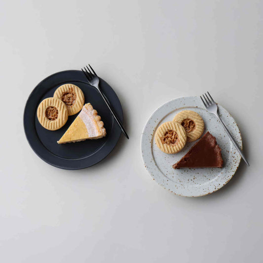 B&W Sabi Handmade Small Plate 6.7 in - Black/White