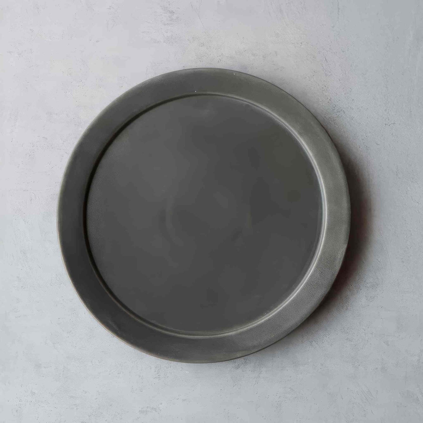 B&W Sabi Handmade Large Plate 10.2 in - Black/White