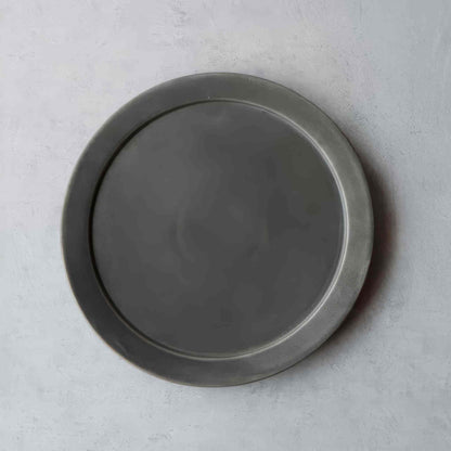 B&W Sabi Handmade Large Plate 10.2 in - Black/White