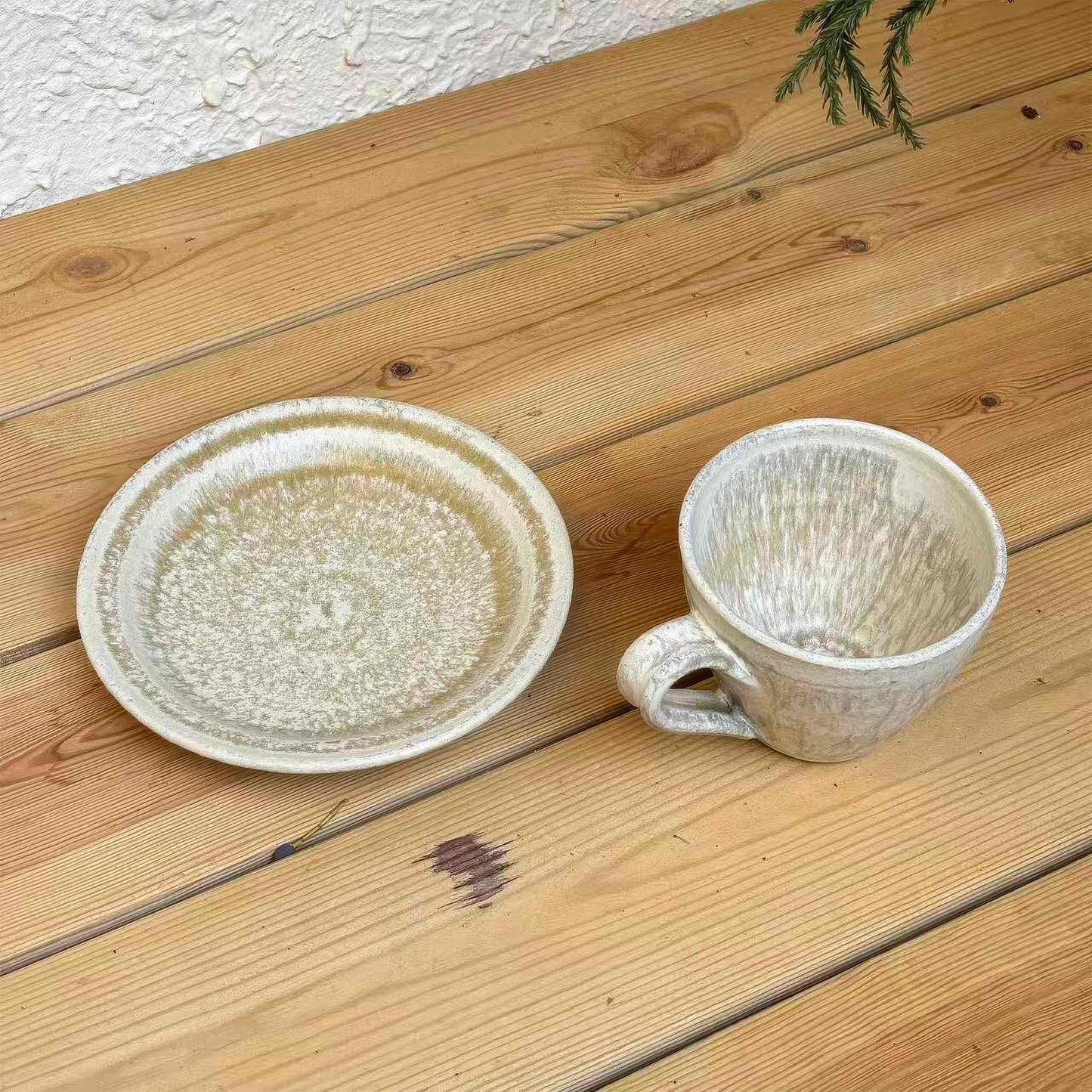 Kyuuko Handmade Cup with Saucer - [Limited Qty]
