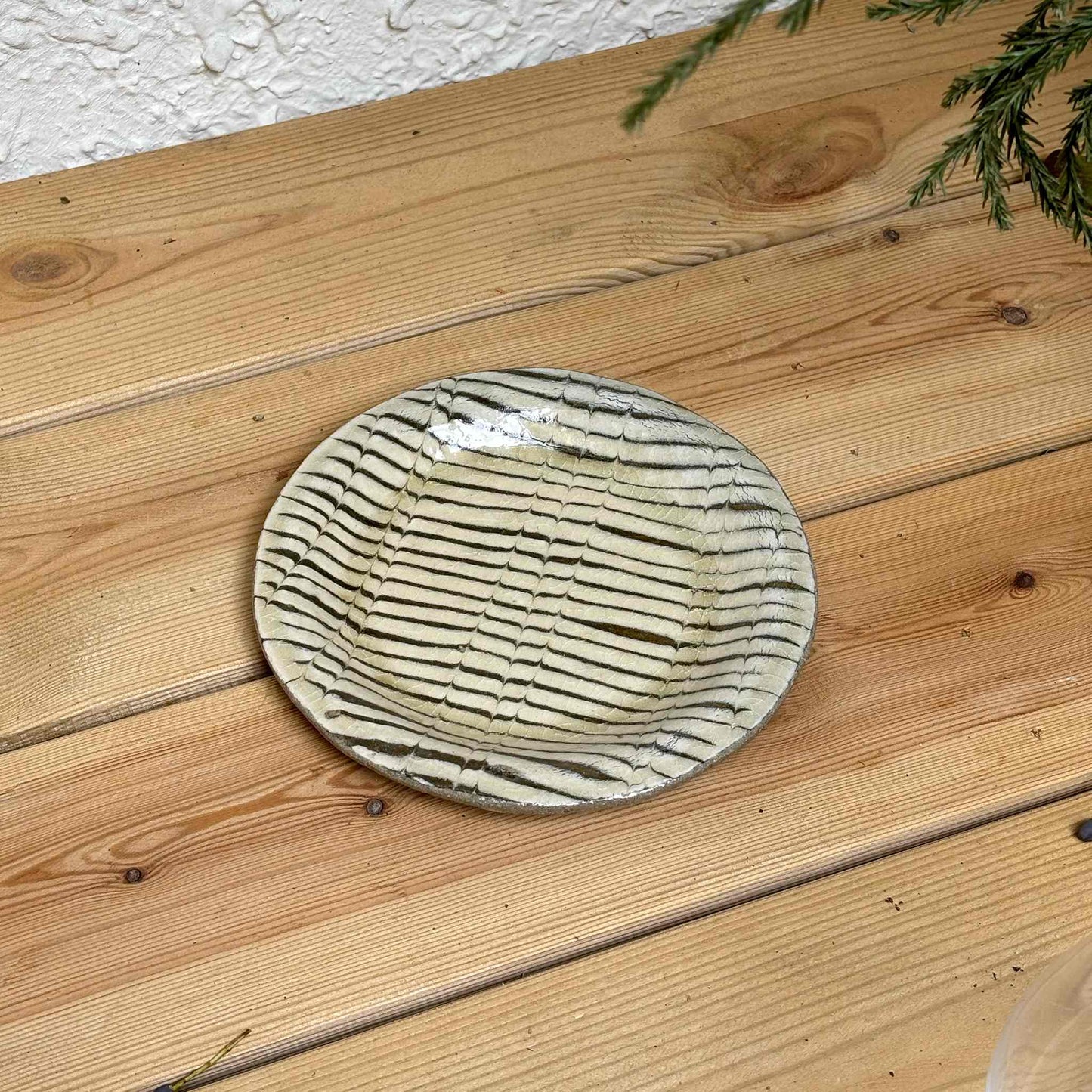 Slipware Handmade Small Plate by Momoko Shiohata - [Limited Qty]