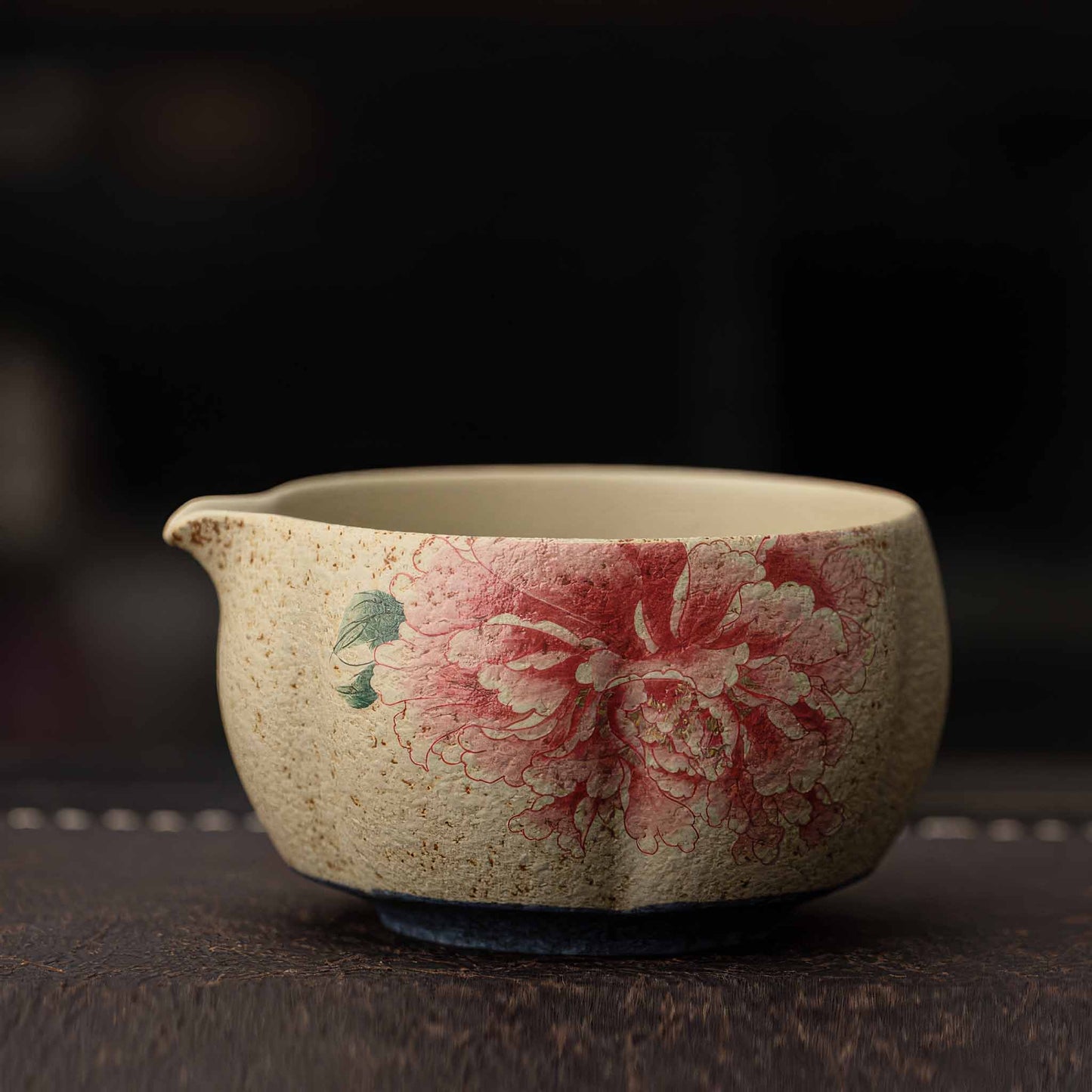 Blue&White Flint Red Handmade Matcha Bowl Set with Accessories