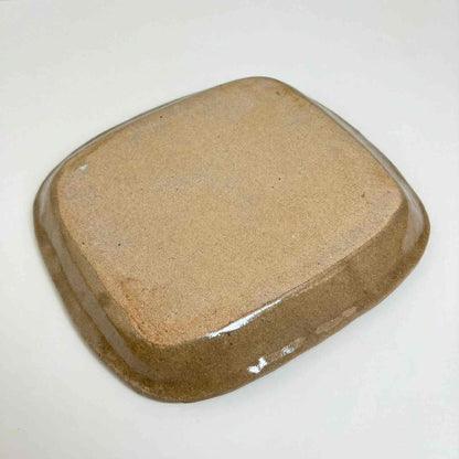 Slipware Handmade Square Plate by Momoko Shiohata - S/L [Limited Qty]