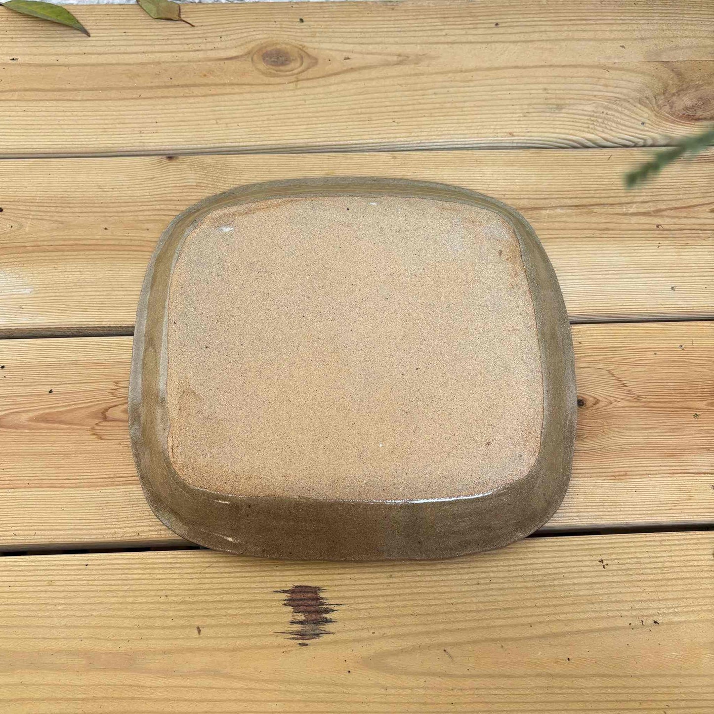 Slipware Handmade Square Plate by Momoko Shiohata - S/L [Limited Qty]