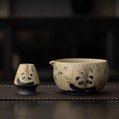Blue&White Flint Red Handmade Matcha Bowl Set with Accessories