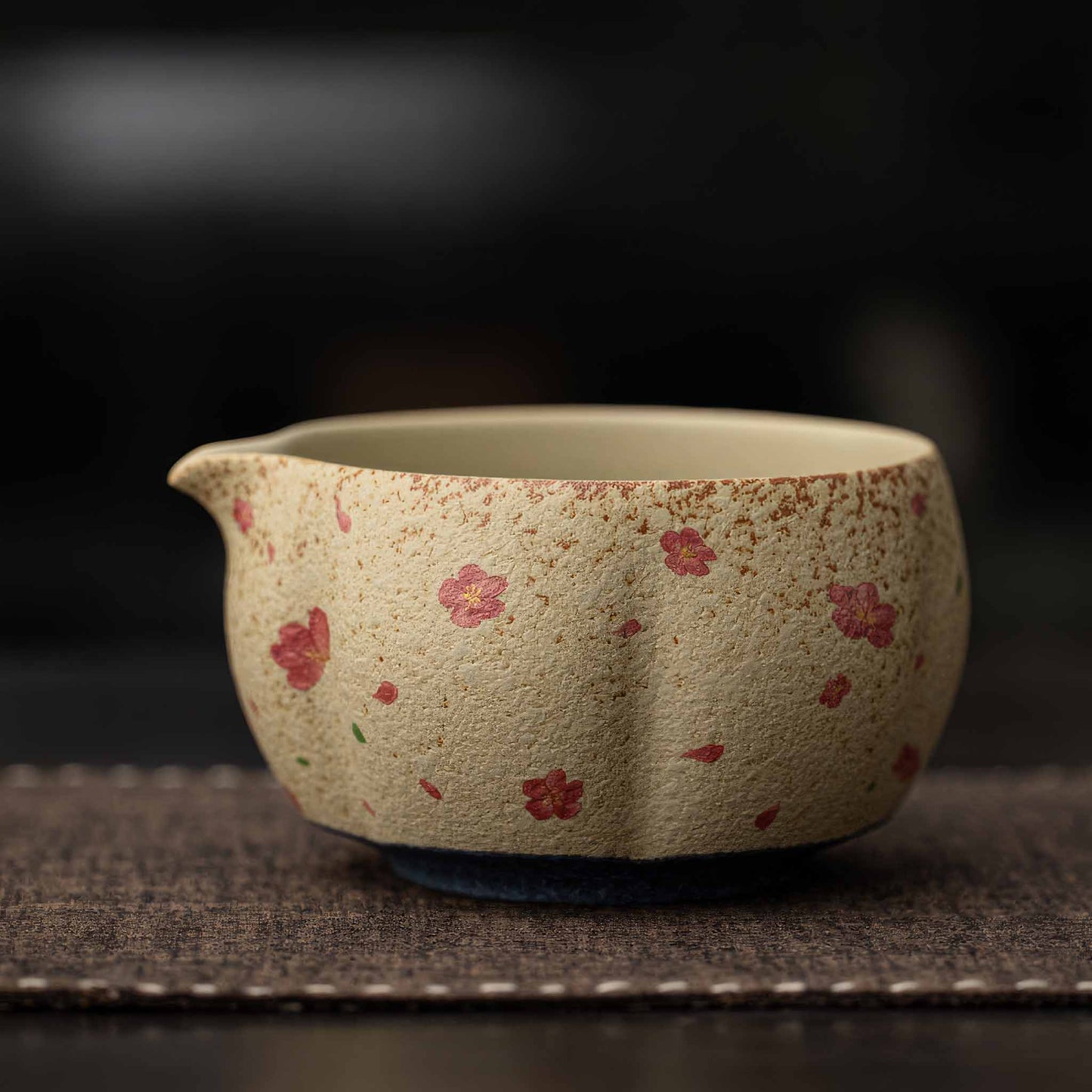 Blue&White Flint Red Handmade Matcha Bowl Set with Accessories