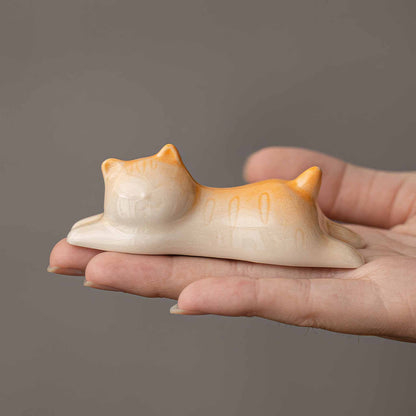 Blue&White Flint Red Handmade Matcha Bowl Set with Accessories