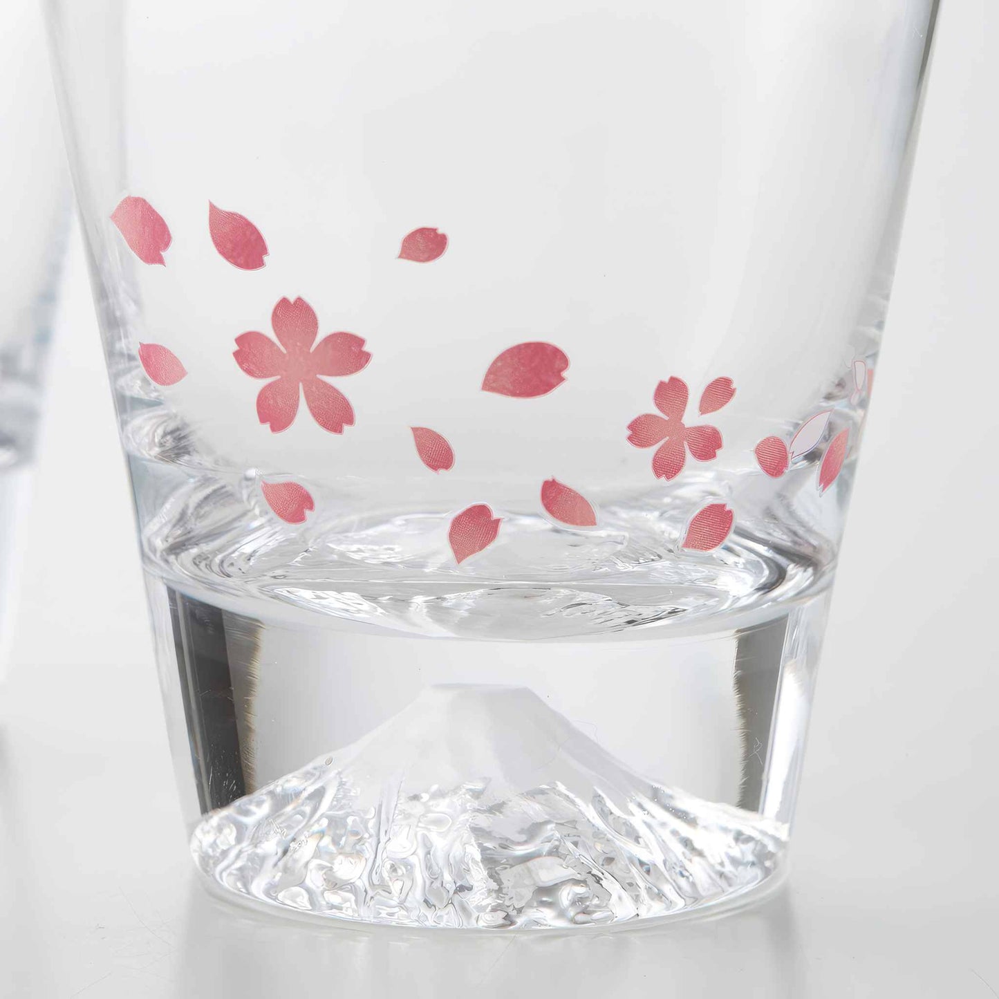 Mt. Fuji x Cherry Blossom Color-changing Rock Glass by Edo Glass
