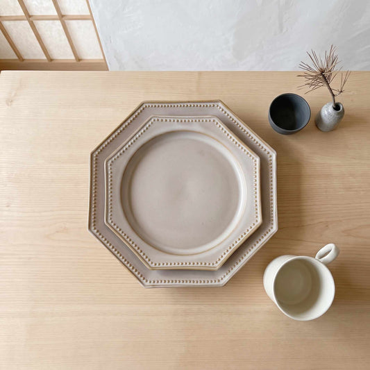 Kurashima Handmade Octagonal Plate - M/L