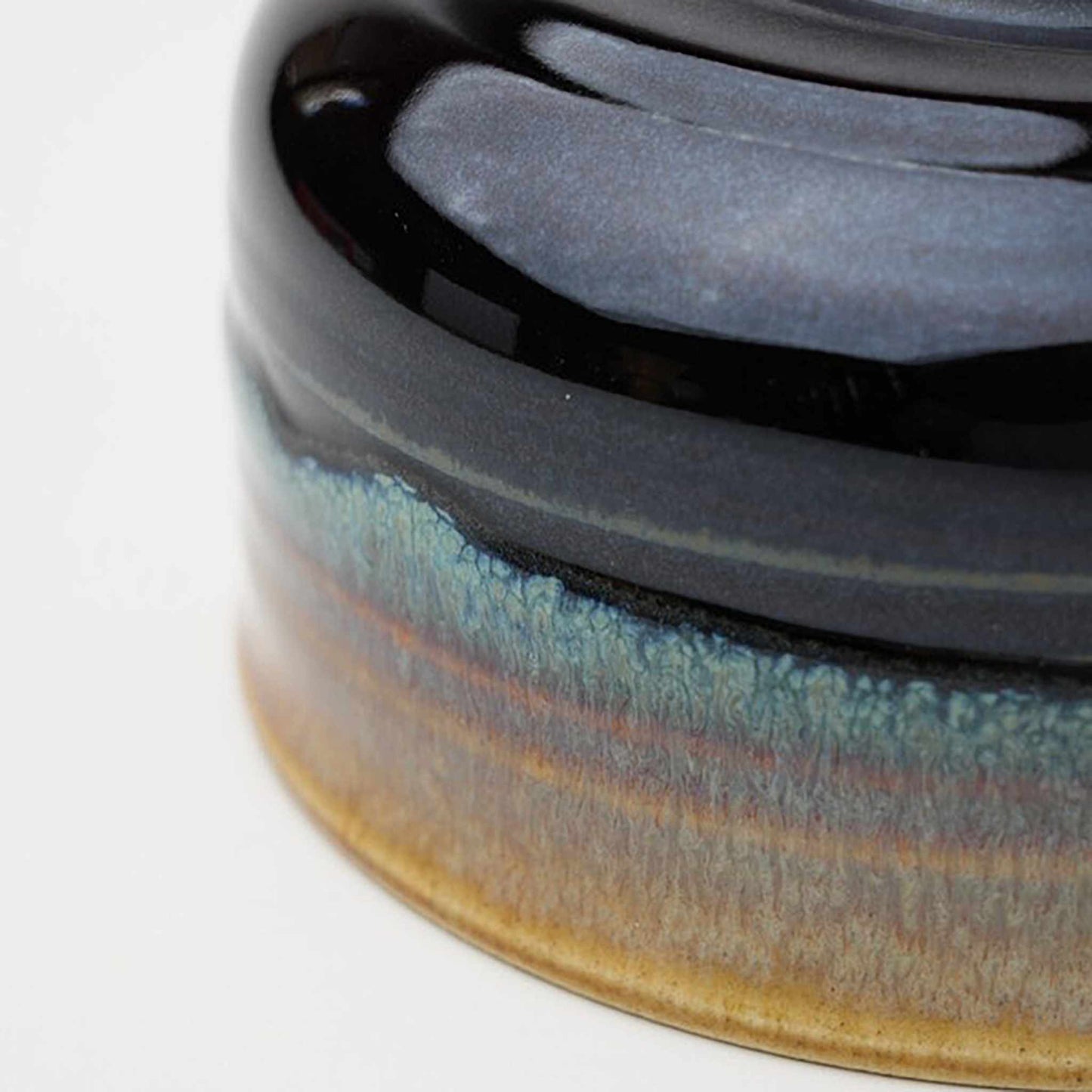 Handmade Hasami Ware Matcha Bowl Set with Whisk - Blue Blower