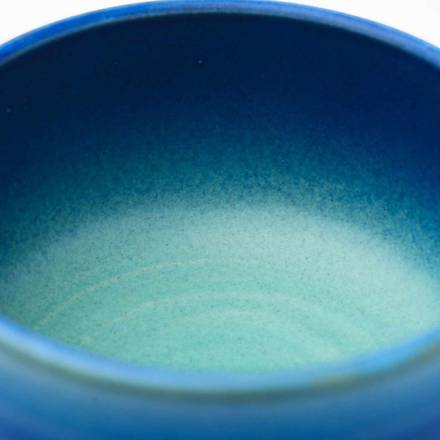 Handmade Hasami Ware Matcha Bowl Set with Whisk - Blue Blower