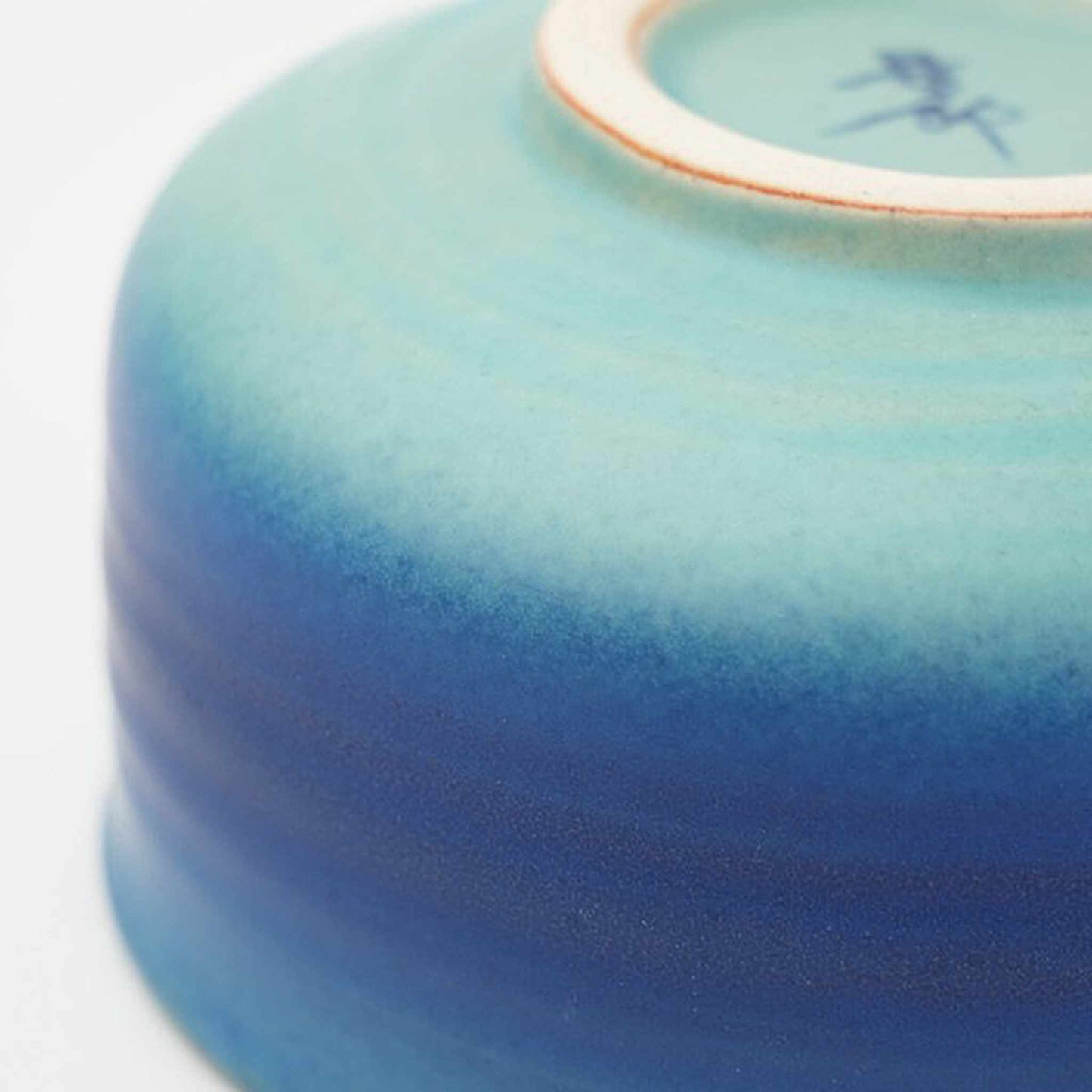 Handmade Hasami Ware Matcha Bowl Set with Whisk - Blue Blower
