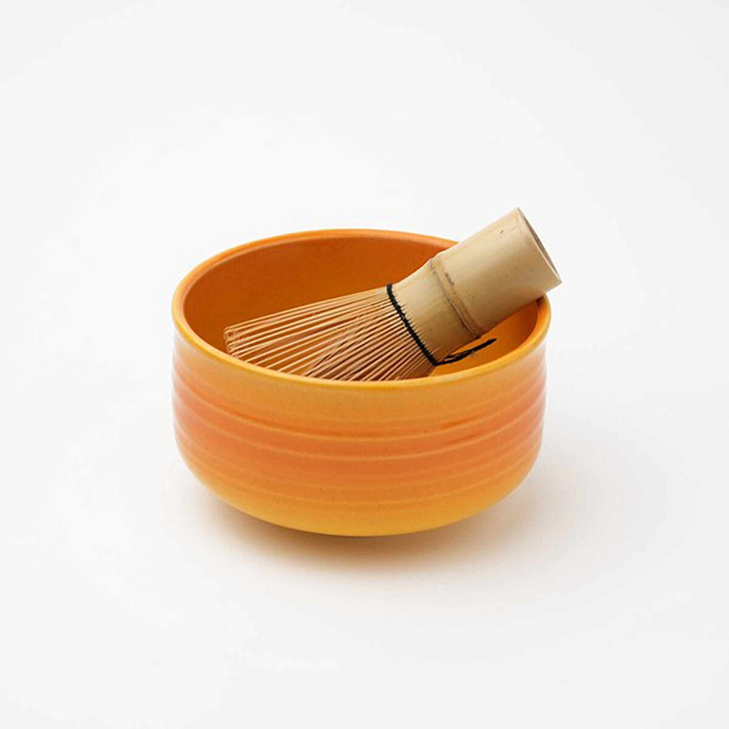 Handmade Hasami Ware Matcha Bowl Set with Whisk - Blue Blower
