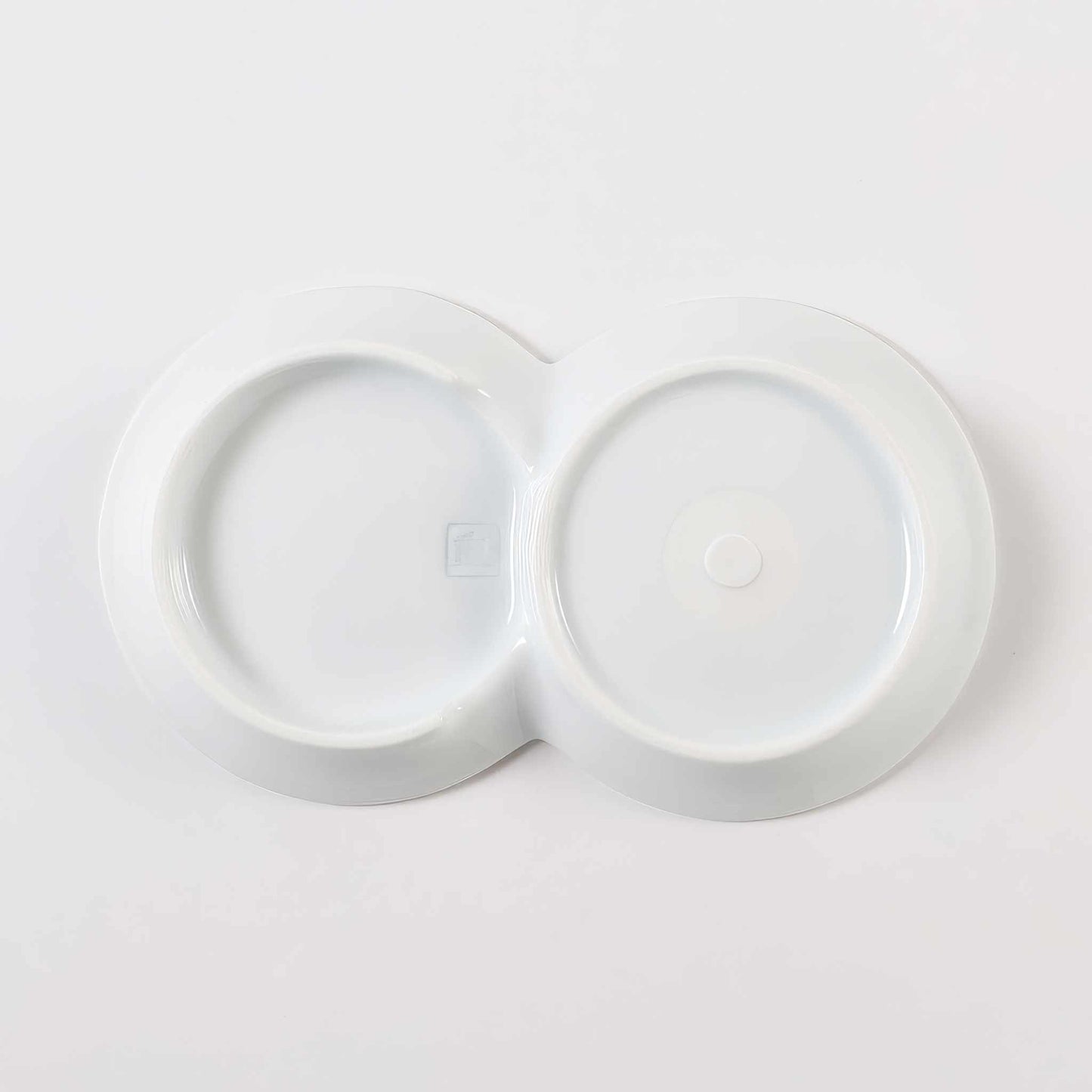 Hasami Ware Mt. Fuji Sauce Dish - Silver/Gold